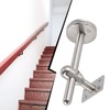 Nicear 2-Pack Adjustable Stainless Steel Handrail Brackets 304 SS Wall