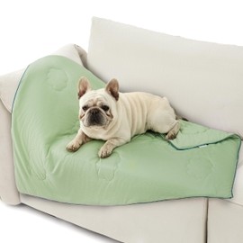 Lesure Premium Cooling Blanket for Medium Dogs - Washable Pet Mat with Q-MAX>0.4, Durable Self Cooling Summer Blanket for Hot Weather, Green, 30x40