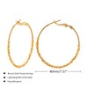YYWANGART Gold Hoop Earrings 14k Gold Plated Hoop Earrings for
