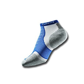 Thorlos Experia XCCU Thin Cushion Running Low Cut Socks, Royal, Large