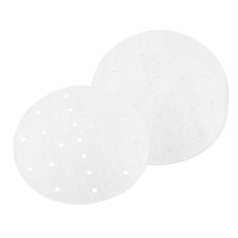Rierdge 8" Small Bamboo Steamer Liners, 100Pcs Non-stick Steam Paper