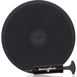 Bouncyband — Wiggle Seat – Gray, 13” D – Little Sensory Cushion for Kids Ages 6-18+ — Promotes Active Learning, Improves Student Productivity, Includes Easy-Inflation Pump