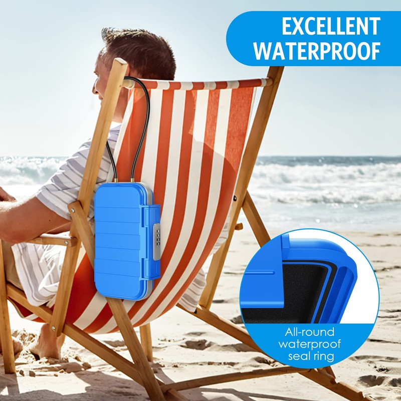 AMIR Portable Safe Box, Combination Security Case LockBox with Code,