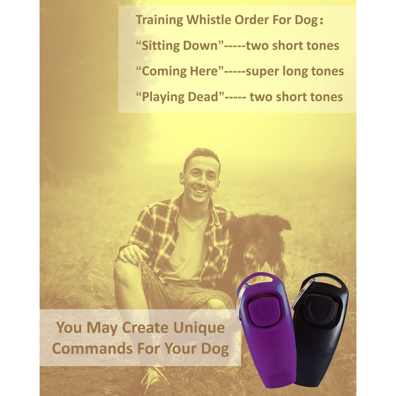 TODREMOU Dog Whistle Recall Training 2 Pack-Professional High Pitch-Can Be