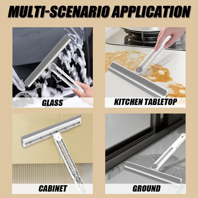 Shower Scraper - Foldable 360° Rotating Glass Cleaning Tool -