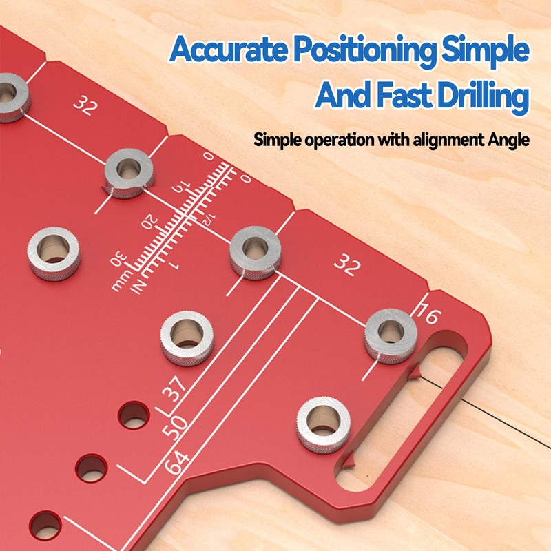 Shelf Pin jig, 2 in 1 Hinge Jig Self-Contained Clamping
