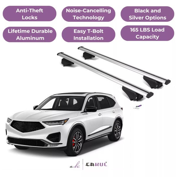 ERKUL Roof Rack Cross Bars for Acura MDX 2022-2025 with