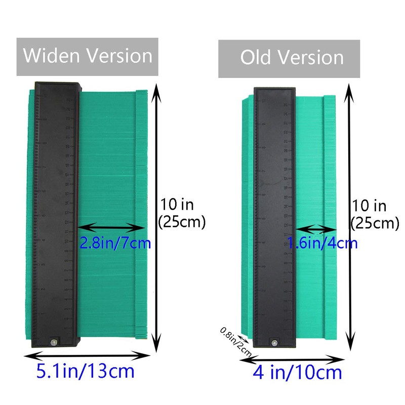 Widen Contour Gauge 10 Inch Irregular Profile Duplicator for Woodwork