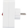 UNITEC Adaptor Plug with 1x Schuko and 2x Euro Switch,