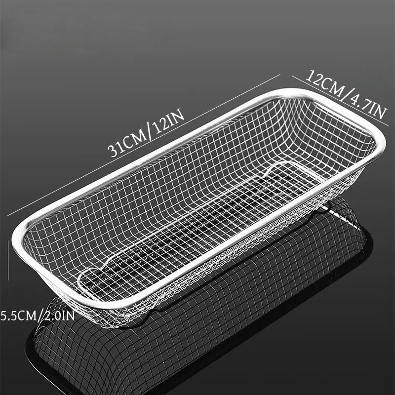 Ceiteo 2Pcs Dishwasher Baskets, Stainless Steel Mesh Drain for Kitchen