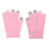 Pink Moisturizing Hand Gloves Touch Screen Prevent Cracked Skin Green