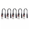 Kurrent Electric (5) Pack 1/4 Inch Stereo TRS Female to