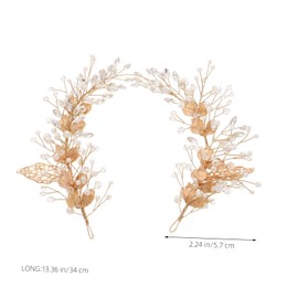 Minkissy Wedding Hair Pins Set Rhinestones Pearl Hair Accessories Formal Jewelry Bridal Headpiece Pearl Headband