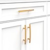 HESTIA HARDWARE 10 Pack - Brushed Gold Curved Cabinet Pull