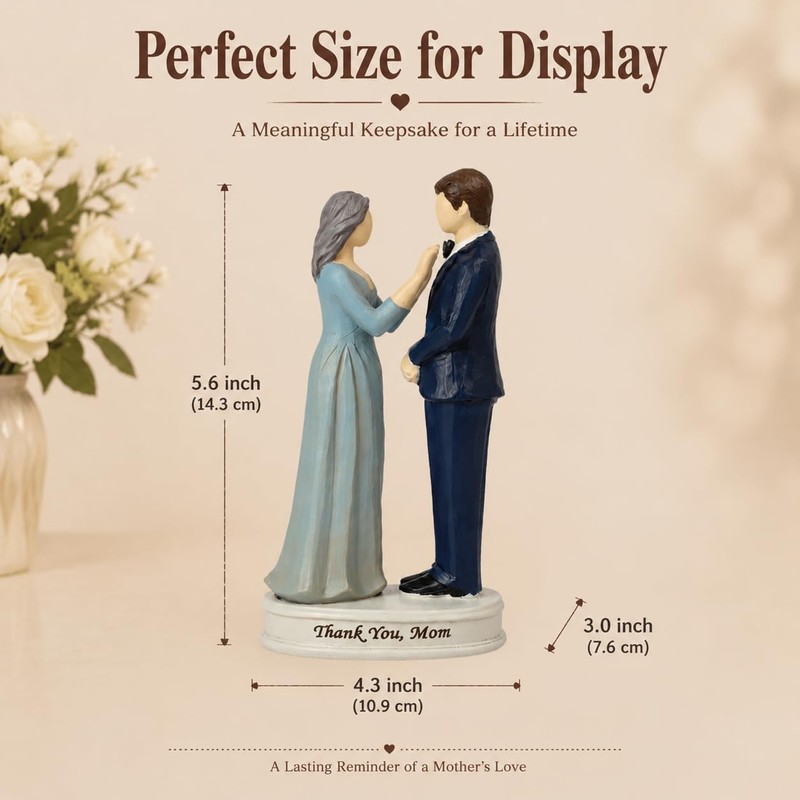 Mother of the Groom Gifts, Groom and Mother Keepsake Figurine