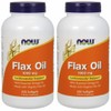 NauFoods [Value Set of 2] [Large Capacity] Flux Oil (Flaxseed),