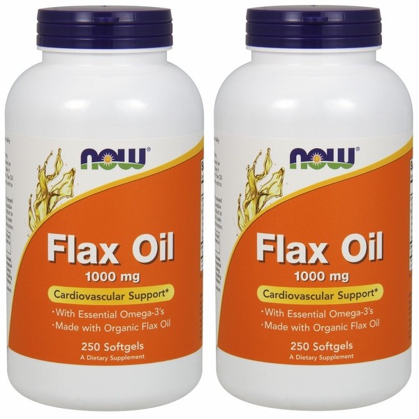 NauFoods [Value Set of 2] [Large Capacity] Flux Oil (Flaxseed),