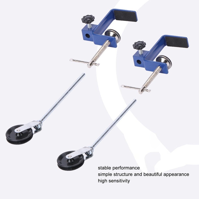 Robust Metal Bench Clamp with Pulley - Ideal for Laboratory,
