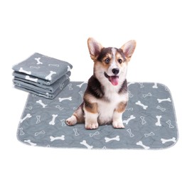 LUZGAT Pet Washable Pee Pads for Dogs, Reusable Puppy Pads ,Easy to Clean, Waterproof Dog Mat, Puppy Mat,Reusable Dog Pee Pads 4pcs