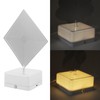 3D Metal Sheet Night Light Rotation Rechargeable Decoration 3D Night