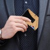 MADERICO Men's Wooden Wallet Minimalist Elegant Metal Clip Credit Card