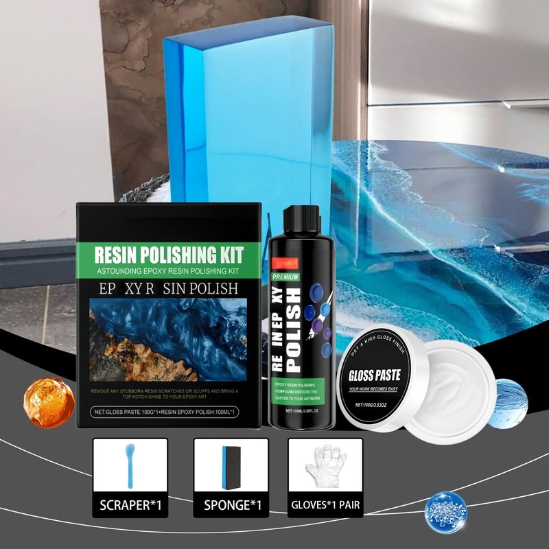 Epoxy Resin Polishing Kit for Crystal,High Efficiency Resin Polishing Compound,Epoxy