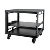 JIZEUO 6U Open Frame Server Rack with Wheels Free Standing