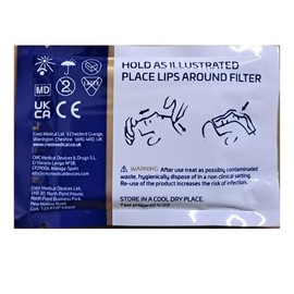 BLUE DOTS RESUSCITATION FACE SHIELD – PROTECTIVE BARRIER – MOUTH-TO-MOUTH SHEILD