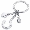 TROIKA Key Ring, Good Luck Bringer Horseshoe TR-KR16-11/CH Key Chain