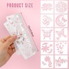60 Pcs 6x6 Inch Flower Stencils for Painting on Wood