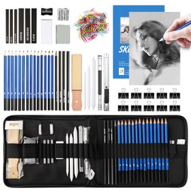 JOTOL 145-Piece Pencils Sketching Pencils Set, Drawing Pen Set, Sketching Drawing Set, Professional Art Set with Kit Bag for Artists, Beginners, Adults, Children, Teachers