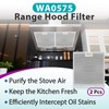 2Pcs WA0575 Range Hood Filter 14.4"x13.5"x0.35" Compatible with Vissani