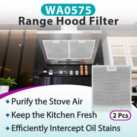 2Pcs WA0575 Range Hood Filter 14.4"x13.5"x0.35" Compatible with Vissani