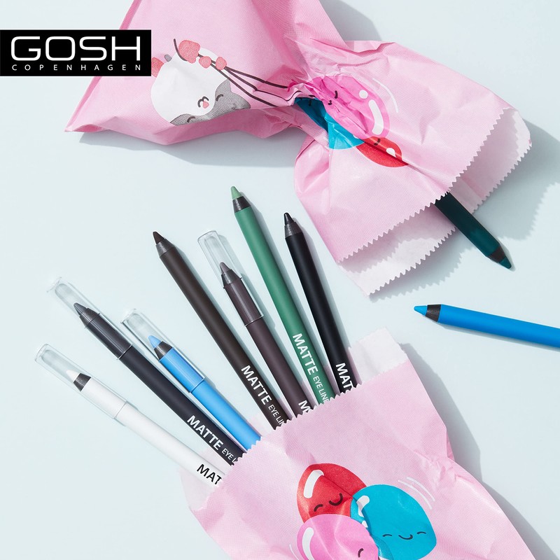 GOSH Matte Eyeliner in Mysterious Night Blue, Creamy Soft Texture