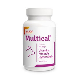 Multical 90 tablets Vitamins Minerals Calcium from Oyster Shell Particularly Pregnant and Nursing Dogs