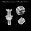 sourcing map 20 Sets Phillips Machine Screws M3 x 16