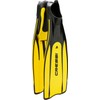 Cressi Pro Star Full Foot Pocket Fins, Yellow, 41/42