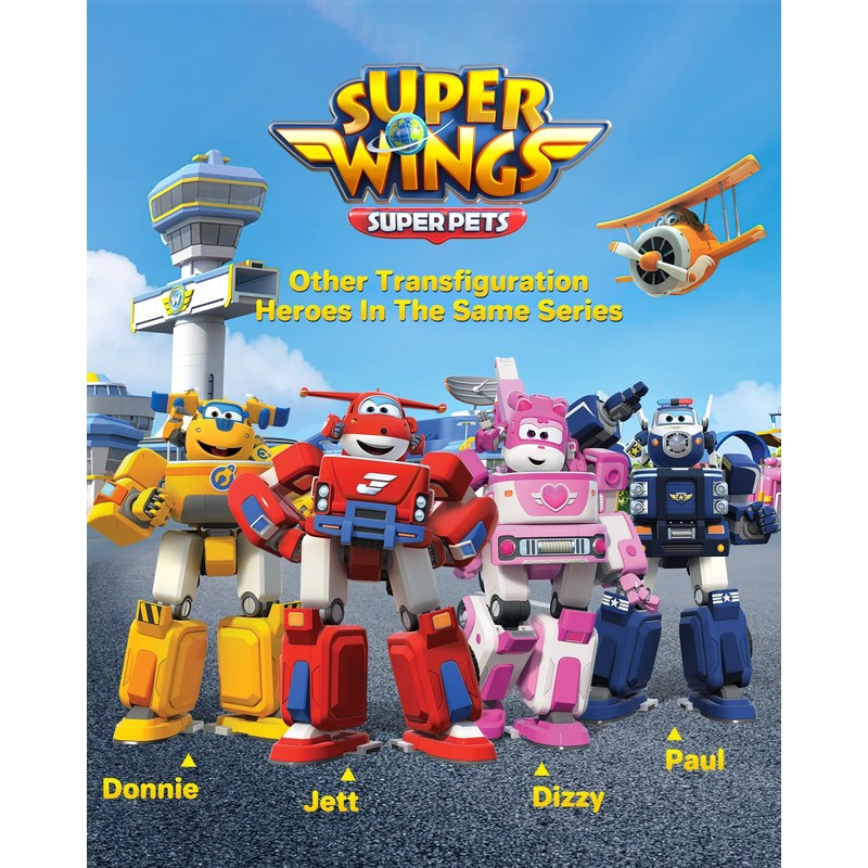 Super Wings EU720311 – Transformation Aeroplane Jett Robo Rig, Approx.