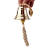 NKlaus 11572 Ship Bell Brass Gold with Wall Bracket and