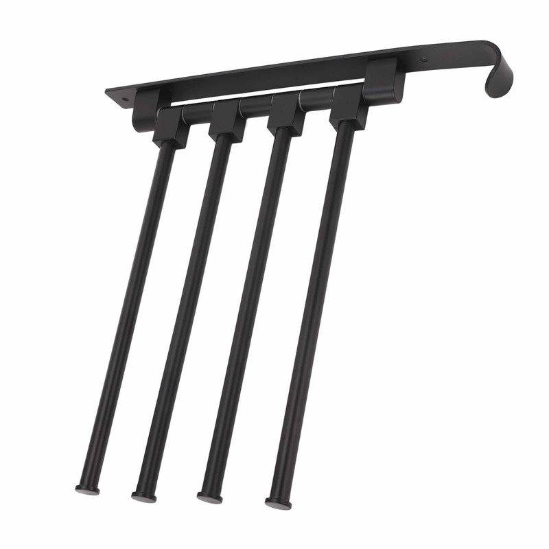 RV Clothes Drying Rack Aluminum Multifunctional Drilling Free Wind Proof