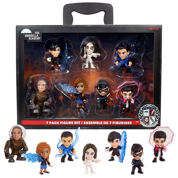 The Umbrella Academy 7-Pack Figure Set, Kids Toys for Ages 14 Up by Just Play