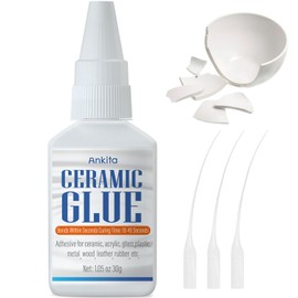 Super Ceramic Glue, 30g Best Glue for Ceramic and Porcelain Repair, Waterproof and Multisurface for All Bondings with High Temperature Resistance