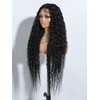 Joedir 32" Long Deep Curly Wavy Lace Front Synthetic Wigs