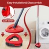 Scrub Brush, 2 Pcs Spin Mop Scrub Brush Head Compatible
