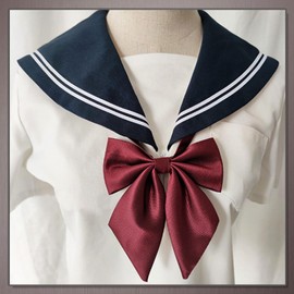 One Limitation NK026 Bowtie, Ribbon, Formal, Uniform, Accessories, Students, Simple, Stylish, Women's, gray