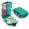 Pillendose für Reisen, tragbar, mit 10 Fächern, Mini-Tablettenbox, leicht und
