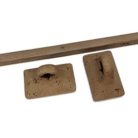 Cast Stone Towel Bar and Holders for Shower Bathroom (Mocha)