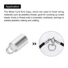 sourcing map 50Pcs Cord End Caps 9mm End Cap Barrel