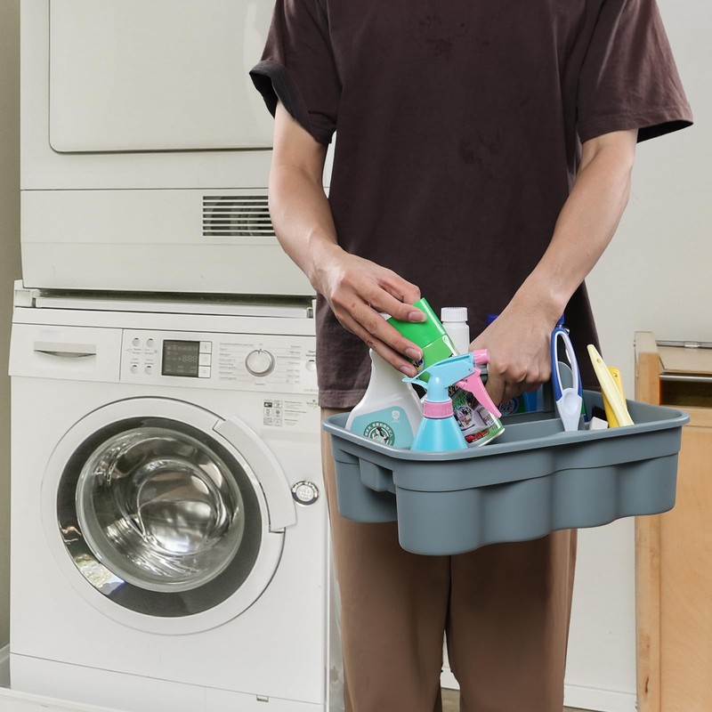 Zopnny Multiuse Caddy Organizer with Handle, Plastic Shower Caddy Basket,