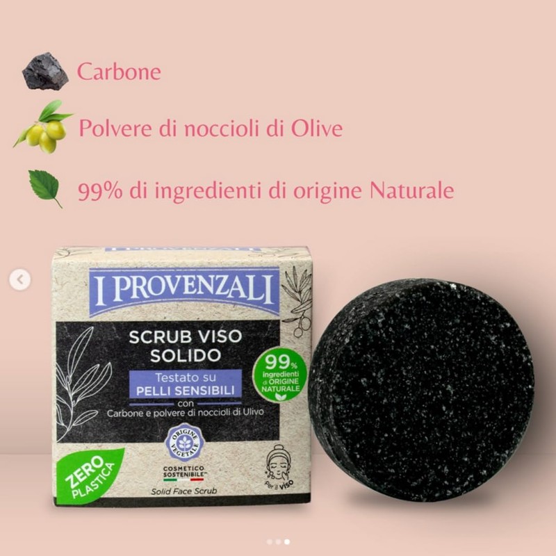 I Provenzali | Scrub Viso Solido, Testato su Pelli Sensibili,